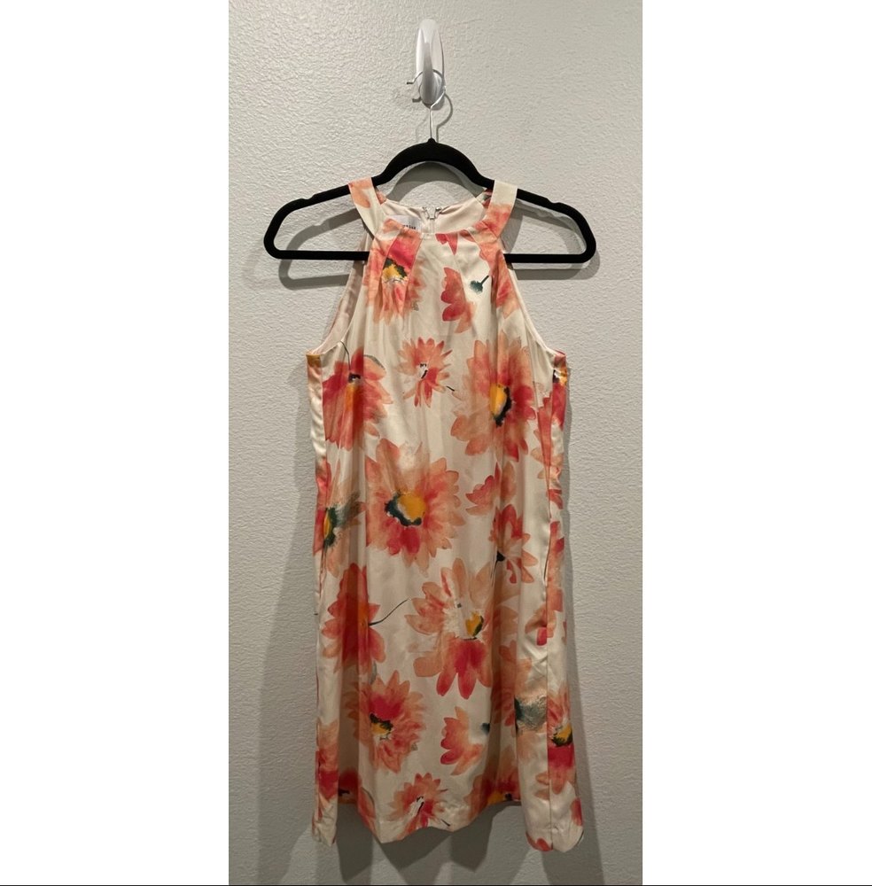 DONNA MORGAN Floral Sleeveless Mini Dress